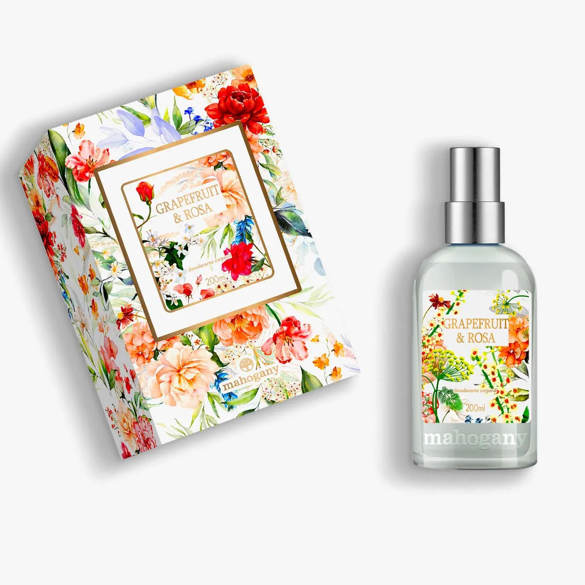 Água Intensa Grapefruit e Rosa 200ml